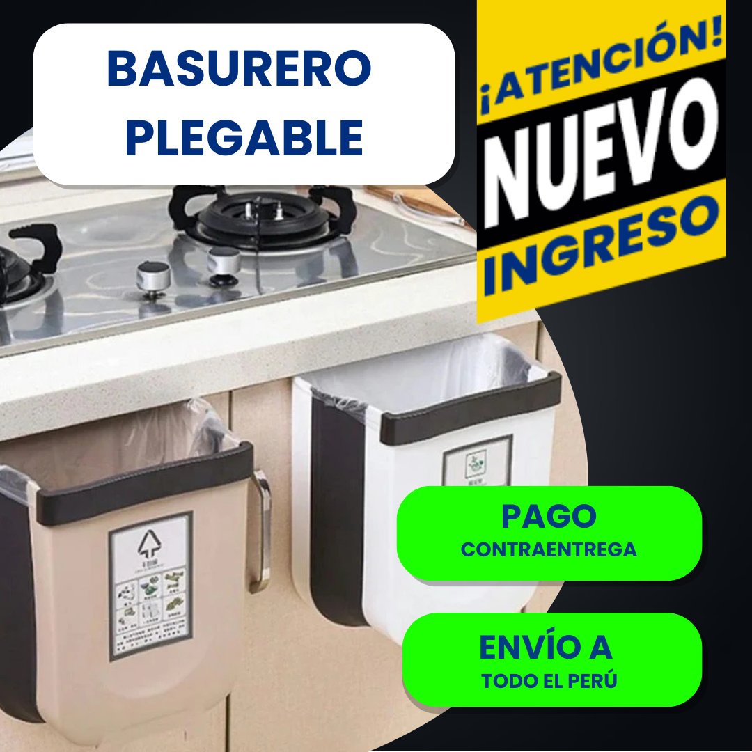 TACHO DE BASURA PLEGABLE